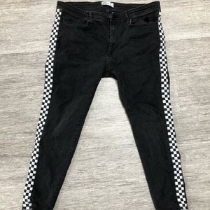 Zara Black Jeans Racer